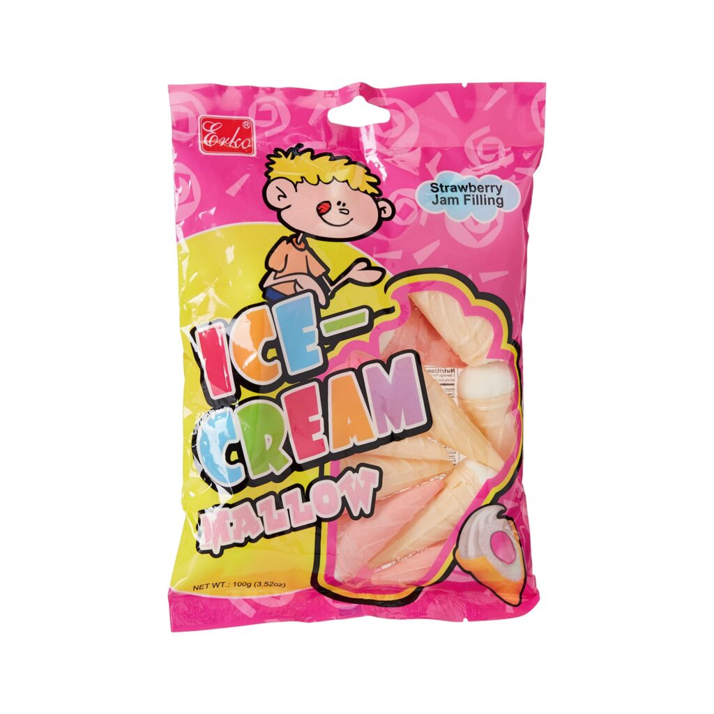 مارشمالو طرح بستنی ارکو با طراحی زیبا و طعم شیرین